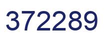 Number 372289 blue image