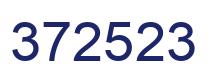 Number 372523 blue image