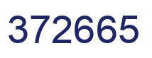 Number 372665 blue image