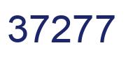 Number 37277 blue image