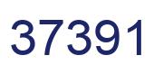 Number 37391 blue image