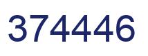 Number 374446 blue image