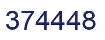 Number 374448 blue image