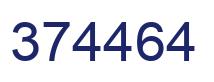 Number 374464 blue image