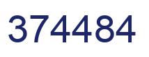 Number 374484 blue image