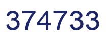 Number 374733 blue image