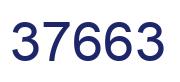 Number 37663 blue image