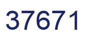 Number 37671 blue image