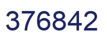Number 376842 blue image