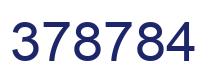 Number 378784 blue image