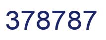 Number 378787 blue image