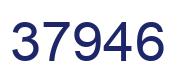Number 37946 blue image