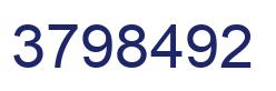 Number 3798492 blue image