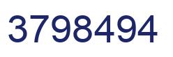 Number 3798494 blue image