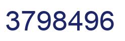 Number 3798496 blue image