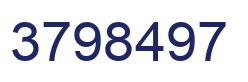 Number 3798497 blue image