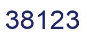 Number 38123 blue image