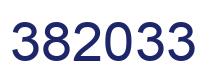Number 382033 blue image