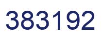 Number 383192 blue image