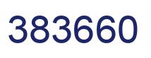 Number 383660 blue image