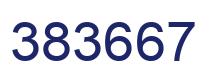 Number 383667 blue image