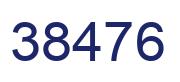 Number 38476 blue image