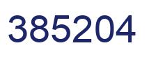 Number 385204 blue image