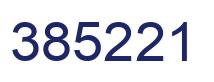 Number 385221 blue image