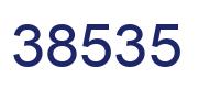 Number 38535 blue image