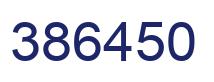 Number 386450 blue image