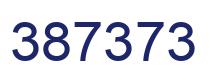 Number 387373 blue image