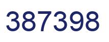 Number 387398 blue image