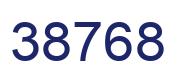 Number 38768 blue image