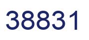 Number 38831 blue image