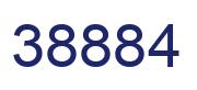 Number 38884 blue image
