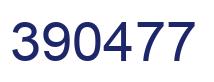 Number 390477 blue image