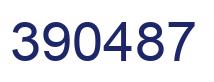 Number 390487 blue image