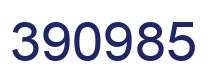 Number 390985 blue image