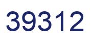 Number 39312 blue image