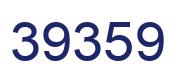 Number 39359 blue image