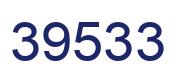 Number 39533 blue image