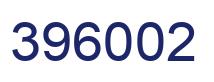 Number 396002 blue image