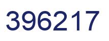 Number 396217 blue image