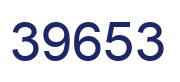 Number 39653 blue image