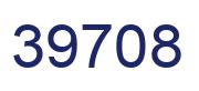 Number 39708 blue image