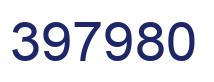 Number 397980 blue image