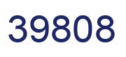 Number 39808 blue image