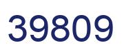 Number 39809 blue image