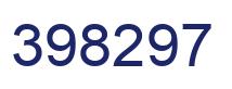 Number 398297 blue image