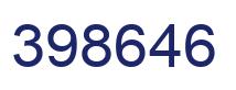 Number 398646 blue image